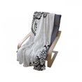 thumbnail image 4 of East Soft Flannel Fleece Throw Blanket, Floral Corner Ornaments with Swirls and Blossoms Monochrome Folkloric Inspirations, Cozy Plush for Indoor and Outdoor Use, 60" x 80", White Black, by Ambesonne, 4 of 6