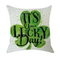 thumbnail image 1 of Jusqu'à 65% de Réduction SMihono Housse de Coussin en Coton et Lin pour la Saint-Patrick Canapé Maison Decor, 1 of 2
