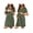 Army Green, variant on Button Down Nursing Nightgown V Neck Breastfeeding Dress Short Sleeve Classic Maternity Pajamas