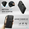thumbnail image 4 of Compatible con la funda Billetera Samsung Galaxy A36 5G con Soporte para Tarjeta,Bolsillo Magnético con Cremallera, Correa para el Cordón, Billetera de Cuero con Tapa, 4 of 6