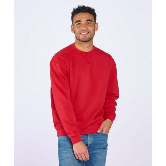 Boxercraft BM5101 Men's Fleece Crew-True Red-2XL