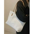 thumbnail image 5 of CoCopeaunt Chic Faux Leather Tote Hobo Handbag for Women Girls Casual Canvas Shoulder Bag, 5 of 5