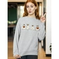 thumbnail image 2 of Hiding Ghost Dogs Halloween Outfit Pet Lovers Crewneck Sweatshirt, 2XL, H. Grey, 2 of 6