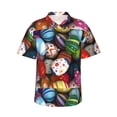 thumbnail image 2 of Picia Easter Egg Gentle Cotton Regular Fit Short Sleeve Casual Hawaiian Shirt for Men-X-Large, 2 of 9