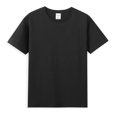 thumbnail image 1 of T-Shirt à Manches Courtes pour Homme à Col Ras du Cou en Coton Biologique 100 % - Noir, 1 of 1