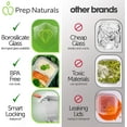 thumbnail image 4 of Prep Naturals 5 Pack Glass Food Storage Containers, Meal Prep Container with 2 Compartments, 36 Oz, 4 of 7