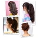 thumbnail image 4 of 2 inserciones de plástico para el cabello, peine, donut, almohadilla para cola de caballo, accesorio básico para el cabello, peinado trenzado para mujeres y niñas (negro+café) ER, 4 of 5