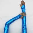 thumbnail image 3 of Fgnfyis Women Solid Color Satin Wedding Party Gloves with Hook Finger Design for Carnival and Formal Events BU2, 3 of 3