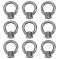 thumbnail image 1 of 10Pcs Ring Nut Stainless Eye Nut Ring Shape Lifting Eye Ring Bolt Lifting Device, 1 of 8