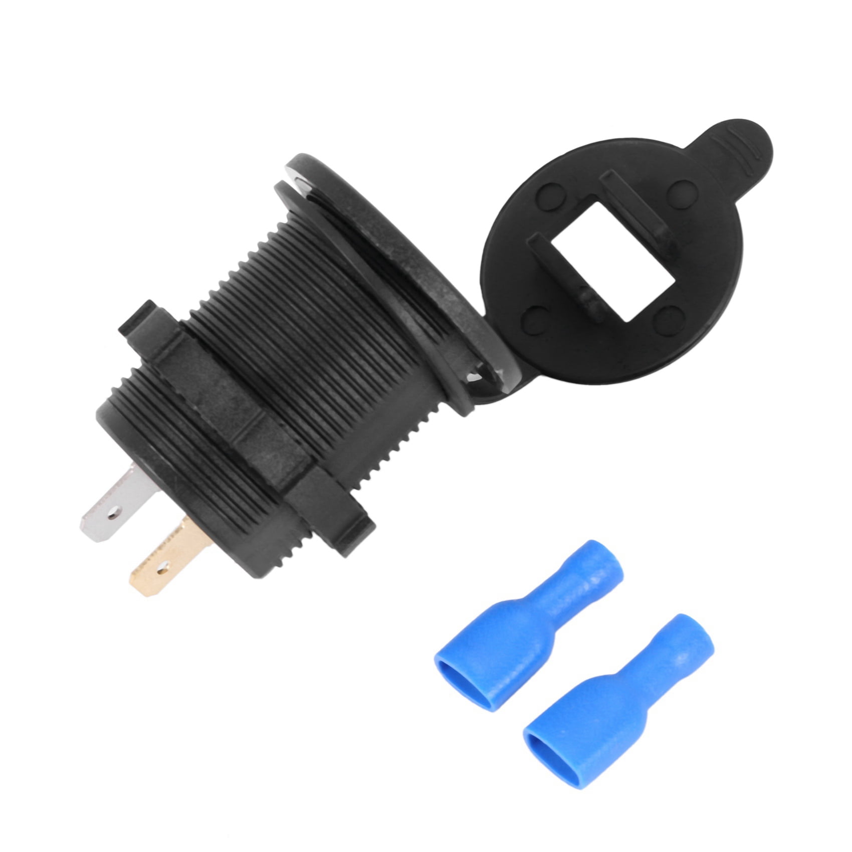 4X USB Car Socket 12V Car Charger 5V 4.2A Dual USB Car Charger Waterproof Car Adapter with LED Digital Voltmeter