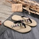 thumbnail image 5 of Chanclas de paja de imitación de playa de verano para mujer Chanclas de playa planas de moda Wmkox8yii  hj789, 5 of 9