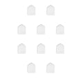 thumbnail image 2 of Matsuzay Molde de silicona para velas, arte DIY, adorno colgante, troquel de aromaterapia hecho a mano, muebles para el hogar, suministros de moldes de AMOR 10piezas Matsuzay CBP272505, 2 of 5
