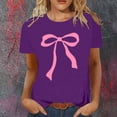 thumbnail image 2 of YDLCAFD Custom T Shirts Front and Back Women's Stylish Printed Crew Neck T Shirt, 2 of 4