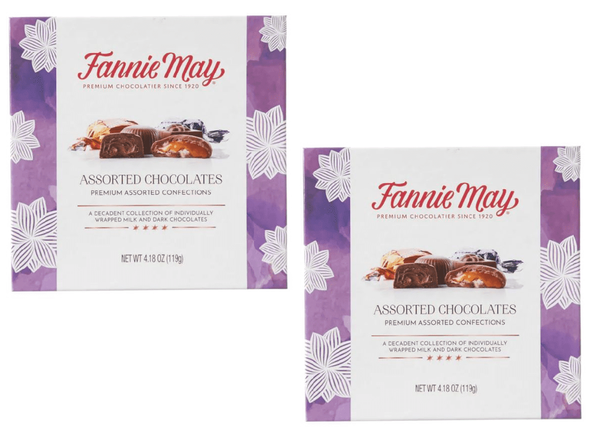 Fannie May Premium Assorted Chocolates Brownie Batter, Milk Chocolate