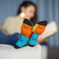 thumbnail image 5 of Vsdgher Colorful Building Blocks Unisex Crew Socks Lightweight Breathable Ventilation Ankle Socks, Mid-calf socks for Daily, 5 of 7