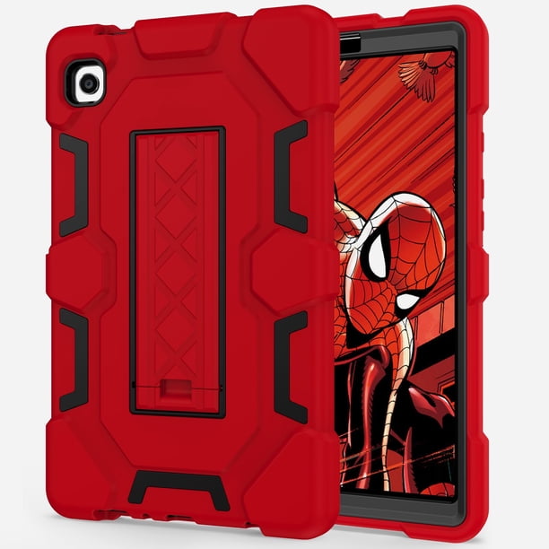 Funda CCMAO para Samsung Galaxy Tab A9 8.7 2023 Rojo+Negro