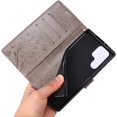 thumbnail image 6 of Compatible with Samsung Galaxy S22 Ultra Case Glitter with Card Holder Flip Wallet Phone Case for Women Crystal Butterfly Shockproof Protective Case for Samsung Galaxy S22 Ultra,Gray GY, 6 of 12