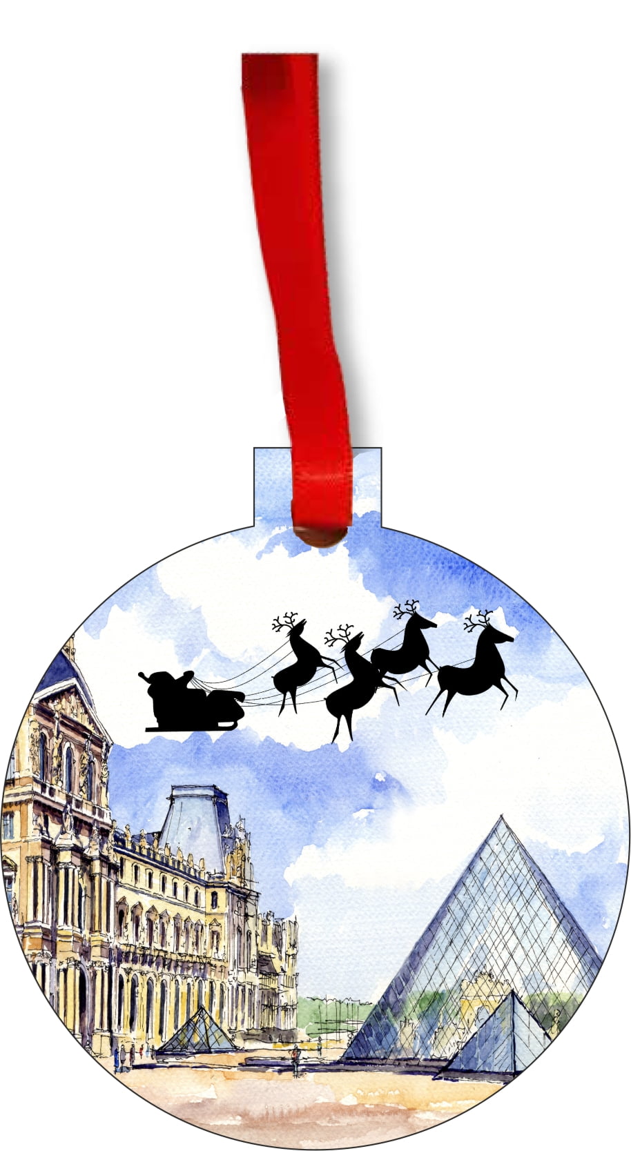 Paris Christmas Ornament 