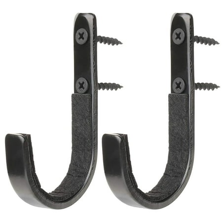 XIANXIAN 2PC Metal Gun Rack Storage Rifles Shotgun Hooks Wall Mount Hangers for Any Rifles Shotguns Archery Bow with Soft Padding and Heavy Duty Steel