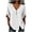 White, variant on Summer Tops for Women Button V Neck Cotton Linen Tops 2026 Dressy Casual 3/4 Sleeve Blouse Fashion Clothing Work Blouses Loose Casual Flowy Dressy Tops for Leggings Blouse Going Out Tops