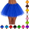 thumbnail image 2 of Solid Color Mesh Belt With Inner Fabric 4 Adult TUTU Half Body Skirt Dance Performance Tutu Skirt, 2 of 7