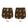 thumbnail image 5 of Lsque Sunflowers Leaves Printed Women's Running Shorts with Liner Pockets,Elastic Quick Dry Workout Athletic Gym Yoga Shorts,Womens High Waist Shorts-Medium, 5 of 9