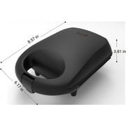 Compact Mainstays Single Slice Waffle Maker with Cool Touch Handle