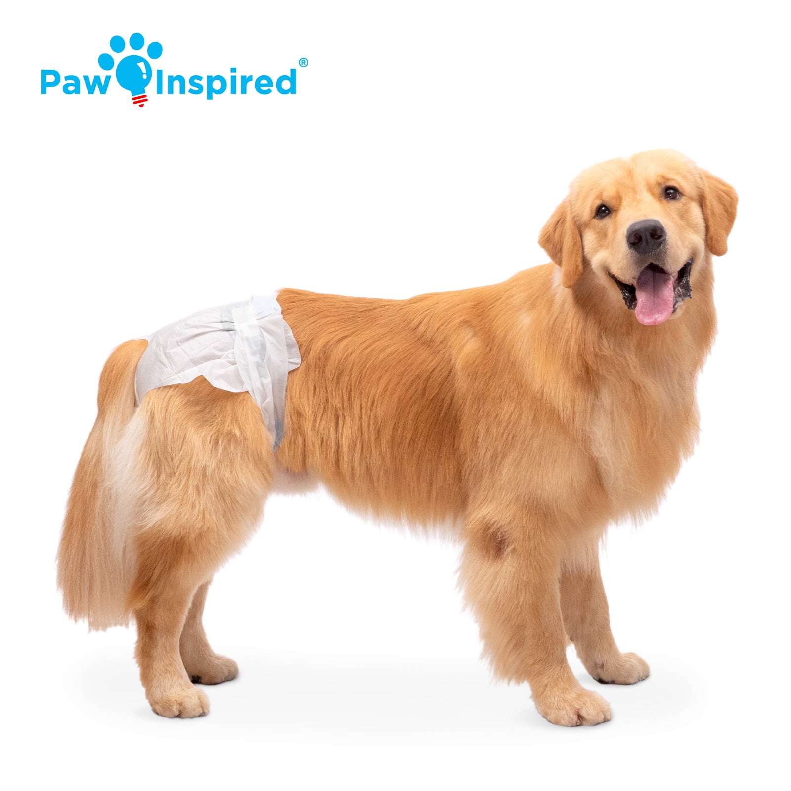 Paw Inspired X Large Disposable Dog Diapers 20 Count for Female Dogs in Heat Incontinence and Excitable Urination Walmart