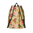 thumbnail image 2 of Lsque Vintage Bird Pattern Canvas Daypack, Durable Backpack, High-quality Versatile Backpack,Vintage Compact Backpack-Small, 2 of 6