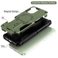 thumbnail image 6 of Allytechgroup for iPhone 16 Plus Case with Kickstand, Compatible with MagSafe Canera & Screen Huard Military Grade Drop Protection Shockproof Magnetic Cover for iPhone 16 Plus, Armygreen, 6 of 6
