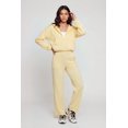 thumbnail image 2 of Women's Zip Front Bubble Hem Hooded Sweatshirt, 2 of 4