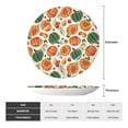 thumbnail image 2 of Yiaed Autumn Pumpkins Print Bone China Decorative Plate Ceramic Dinner Plates Art Crafts with Display Stand-6in, 2 of 6
