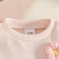 thumbnail image 6 of Amidoa Girls Summer 2 Piece Outfits Solid Color Cute Short Sleeve and Casual Shorts Kids Clothing Set Beige Size 8-12 Months, 6 of 8