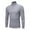 58#Light Gray, variant on Men's Ribbed Turtleneck Sweater Casual Basic Long Sleeve Knitted Pullover Sweater Coffee L