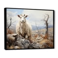 thumbnail image 2 of Designart "Sheep Charm Of Silence I" Animals Floater Framed Canvas Wall Art, 2 of 7