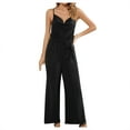 thumbnail image 2 of SMihono Robe d'Été Bohème pour Femmes Grande Taille Robe d'Été Sans Manches Ajustée Plissée Sexy Col en V Robe Occidentale, 2 of 8