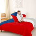 thumbnail image 4 of Manfei Philippines Flag Full Size Comforter Sets,Blue White Red Bedding Comforter Set,Light Gray Reversible,3-Piece,1 Comforter and 2 Pillowcases, 4 of 7