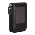 thumbnail image 1 of Korean Women's Short Card Case Oil Leather Organ Card Case Vertical Version Practical And Beautiful Ladies Clutch, 1 of 10