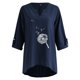 thumbnail image 4 of Tops Para Mujer Camisas de Manga Larga Blusas Moda Otoño Frente Abierto Ropa de Abrigo Suelta Abrigo de Impresión Odeerbi ODB152573, 4 of 5