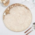 thumbnail image 4 of Fennco Style Resin Enchanted Seashell Placemat 14" Round, 1-Piece - Ivory Ocean-Inspired Table Mat Heat Resistant Insulation for Home, Boho Décor, Dining Table, Banquets, Special Events, 4 of 4