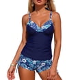 thumbnail image 5 of Haivin Women's Beach Tankini, Lightweight and Stylish with Vibrant Digital Print, Two Piece Swimsuit for Beach, Pool and Vacation, 5 of 6