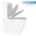 thumbnail image 3 of EastVita Toilet Seat, Elongated Toilet Seat with Slow Soft Close, Durable Toilet Seat Elongated, Never Loosens, Easy Clean and Install, White, 3 of 8
