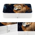 thumbnail image 4 of Leo Pu Leather Jewelry Box Earring Organizer Travel Organizer with Removable Compartment Portable, 4 of 6
