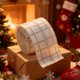 thumbnail image 3 of Arcos de Navidad para el Envoltorio de Regalos Cinta de Satén de Seda de Champaña 200x6.3cm, Cinta de Navidad para la Decoración Del Árbol de la Caja de Regalos Rosa Blanca Plata Copo de Nieve Plaid, 3 of 6