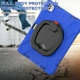 thumbnail image 7 of For iPad Pro 13 inch M5 2025/M4 2024 Case, 360 Rotatable Handle Stand, Shoulder Strap, Drop-Proof Design, Blue, 7 of 7