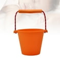 thumbnail image 4 of EeaseMX Cubo plegable portátil de silicona multifunción para agua, juguetes para niños para playa, baño y exterior (naranja), 4 of 8