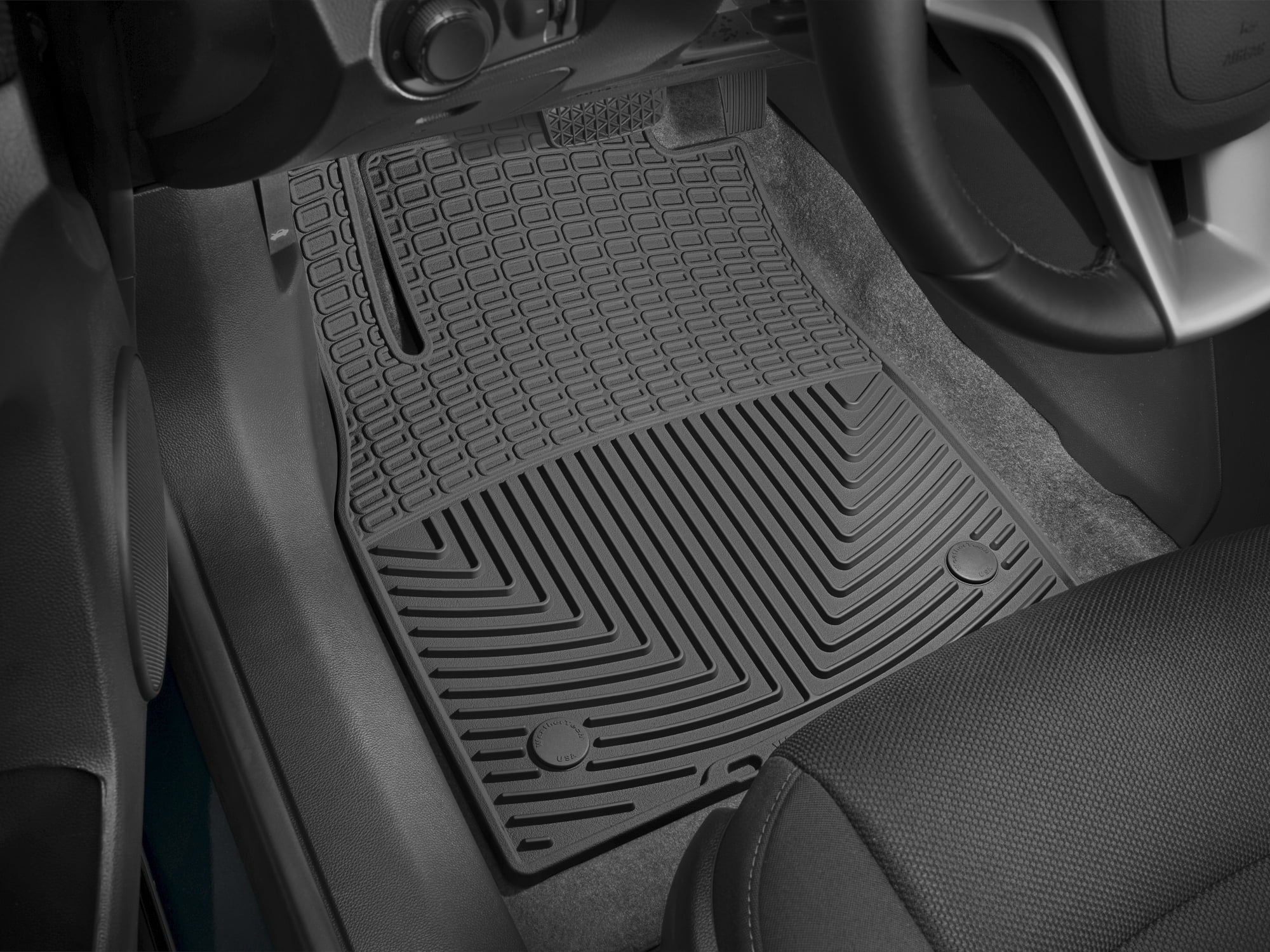 WeatherTech All-Weather Floor Mats compatible with Chevrolet Cruze, Cruze Limited - 1st Row (Driver & Passenger), Black