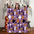 thumbnail image 4 of Yaoyar Halloween Throw Blanket Pumpkin Blanket Decorated Print Super Soft Plush Blanket for Couch Bed Sofa Chair and Cozy for All Seasons 100*130cm, 4 of 5