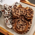 thumbnail image 2 of Yidarton Leopard print dog clothes comfortable padded thick pet clothes puppy Teddy pet round neck fleece coat Brown, 2 of 7