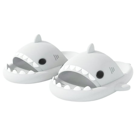 

BESTHUA Cute Shark Slippers for Women | Anti-Slip Novelty Open Toe Slides | Lightweight Sole Sandals for Boys Girls Shower Slippers Indoor/Outdoor Beach Shoes